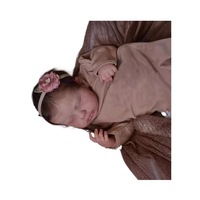 Poupée Reborn mignonne de 48 cm, jouet pour nouveau-né avec vêtements, cadeau pour filles, accessoires de jeu d'imitation