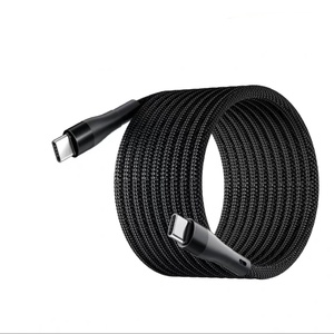 100W <span class=keywords><strong>USB</strong></span>-C để Loại-C PD từ nylon bện sạc cáp tự quanh co nhanh chóng sạc <span class=keywords><strong>USB</strong></span> <span class=keywords><strong>3.0</strong></span> điện thoại di động dữ liệu dây - Product Image 1