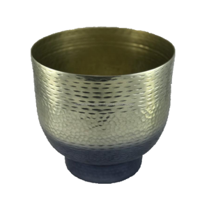 Decorative <b>Hammered</b> Aluminium Contemporary Tabletop Vase Flower Pot Home Decoration Handmade Eco-Friendly High Quality - Product Image 3