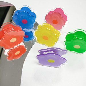 Spot Wholesale Ins Style Cute Flower Acrylic Transparent Sign <b>Holder</b> Clip for Girl Heart Note Message <b>Ticket</b> Storage Souvenir - Product Image 2