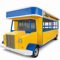 Chariot de restauration avec comptoir de présentation ouvert et aménagement flexible pour la restauration et les services à emporter