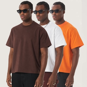 Dernières Pop 100% coton Boxy Fit T-shirt blanc Streetwear Oversize Men Tshirt logo Custom Boxy Fit t Shirt - Product Image 3