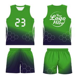 Tenue de basketball unisexe personnalisable Maillots respirants à séchage rapide Uniformes d'entraînement de l'équipe scolaire Plus Size Imprimé - Product Image 3