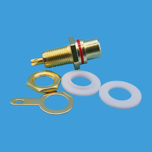 Prise RCA <span class=keywords><strong>femelle</strong></span> plaquée or prise audio prise amplificateur montage sur panneau châssis connecteur Phono avec écrou tasse à <span class=keywords><strong>souder</strong></span> - Product Image 5