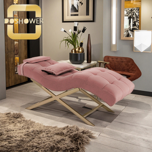 Cama curva de lujo definitiva con extensiones de pestañas personalizadas, piel de Spa Facial para cama de masaje eléctrica para muebles de salón de belleza - Product Image 1