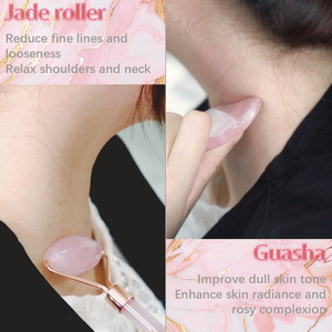 Rose Quartz Guasha Ferramenta <span class=keywords><strong>Facial</strong></span> para Self Care Massagem Tratamento Corporal Aliviar as Tensões Reduzir as Rugas para Homens Mulheres - Product Image 6