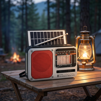 Radio Linterna Solar Inalámbrica Multibanda para Exteriores y Hogar, Gran Venta