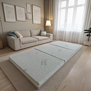 Kasur lipat untuk berkemah, rol kemasan, kasur lantai tempat tidur lipat Tri dengan penutup yang bisa dilepas - Product Image 1