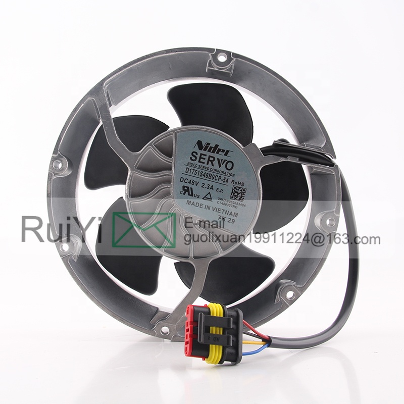 Original Nidec SERVO 12V 48V DC48V 2.3A EC AC 17CM Fan
