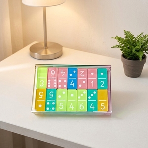 Jeu de dominos <span class=keywords><strong>en</strong></span> acrylique personnalisé, jeu de société éducatif, cadeau d'entreprise personnalisé - Product Image 5