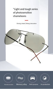 ขายส่งแว่นตากันแดดกีฬาโพลาไรซ์โฟโตโครมิกสําหรับผู้ชายผู้หญิงป้องกันรังสียูวีความปลอดภัยขี่จักรยานกลางแจ้งขับรถแว่นตาตกปลา - Product Image 5