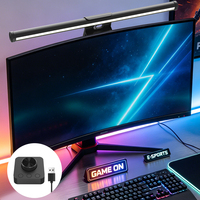 Lampe LED suspendue pour écran, idéale pour les designers, CRI 95, lampe optique asymétrique pour moniteur, USB, 3 températures de couleur, protection des yeux, barre lumineuse de bureau