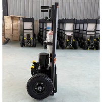 Chariot électrique pliable pour la montée d'escaliers, destiné au transport de charges de ciment dans la logistique et l'entrepôt
