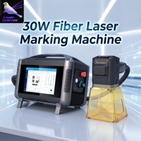 Machine de marquage et de gravure au laser à fibre portable de bureau Laser Sparrow 30W, petite taille, écran tactile, pour aluminium/acrylique/acier, nouvelle CNC