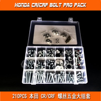 For Honda Racing Screw Set 210PCS Tool Set for Motorcycle for Racing Hardware Application