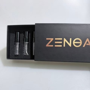 <span class=keywords><strong>กล่อง</strong></span>ของขวัญเครื่องสำอางเคลือบทองหรูหรา <span class=keywords><strong>กล่อง</strong></span>กระดาษแข็งสีดำแบบลิ้นชัก พร้อ<span class=keywords><strong>ม</strong></span>ฟองน้ำสำหรับใส่ผลิตภัณฑ์ดูแลผิว - Product Image 1