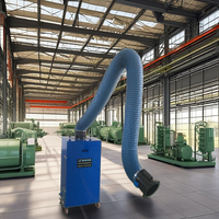 Purificateur de fumée de soudage mobile 1,1 kW, faible consommation, forte aspiration, efficacité de filtration de 99 %, taille de particules minimale de 0,3 m, directement de l'usine