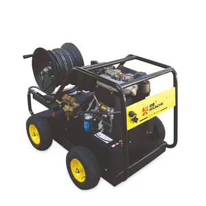 Factory direct sale 150bar 3240L/H high pressure diesel engine sewer pipeline cleaning machine