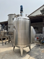 Cuve de mélange à double enveloppe en acier inoxydable SUS316L avec agitateur à engrenages automatique et roulement pour la production de savon et le traitement chimique