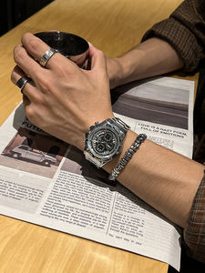 <span class=keywords><strong>Montre</strong></span> mécanique automatique pour homme, boîtier en métal de 46 mm, acrylique, étanche à 30 ATM, grande boucle cachée, tendance, <span class=keywords><strong>nouvelle</strong></span> marque 2025 - Product Image 1