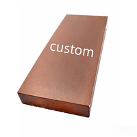 Boîtes d'emballage rigides en carton pour bijoux de luxe sur mesure, avec couvercle et base, gaufrage du couvercle et doublure en éponge