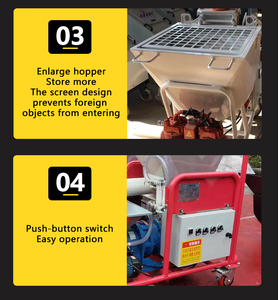 M6 Chất lượng cao thạch cao phun máy vữa trát vữa Máy g5c G4 trạm thạch cao trộn bơm - Product Image 3