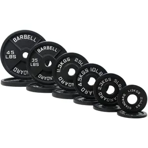 Personalizar Gimnasio Hierro Fundido Negro 5Kg Y 20Kg Barbell Peso Placas