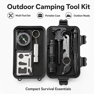 Caja <span class=keywords><strong>de</strong></span> Herramientas <span class=keywords><strong>de</strong></span> Supervivencia para Exteriores, para Campamento, Aventuras, Emergencias en el Automóvil y Viajes - Product Image 1