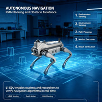 Kit Robotique Éducatif : Chien Robot Quadrupède Bionique à Structure Modulaire Démontable, Caméra de Vision 3D IA, Moteur PLC, Boîte de Vitesses et Pompe