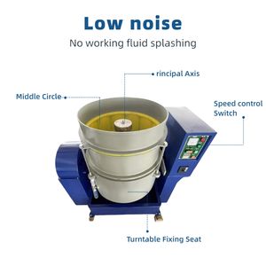 120L geräuscharme Metall verarbeitung Rosten tfernung Überholung Zentrifugalscheiben-End bearbeitungs maschine - Product Image 3