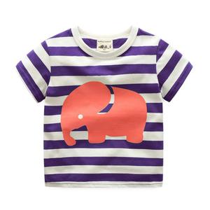 Ropa al por Mayor para Niños, Camisetas de Algodón a Rayas de Diferentes Colores, Compra al por Mayor de China - Product Image 5