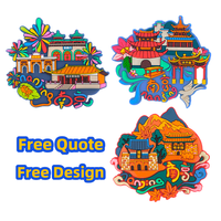 Aimant de réfrigérateur personnalisé UV 3D créatif DIY carré, aimant de réfrigérateur en sublimation en vrac