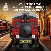 Reobrix 66807 2026 Nouveau Kit de Modélisme MOC City GWR 5700 Train à Vapeur avec Rails et Briques – Cadeau pour Adultes – Ensembles de Blocs de Construction