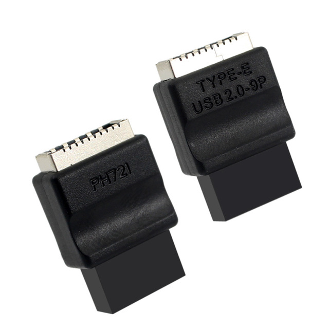 Motherboard USB2.0 9-pin male adapter TYPE-E female adapter case TYPE-C socket 9-pin PH721+