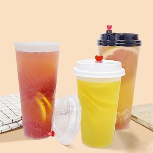 Vasos de Boba Personalizados con Logotipo, Vasos Desechables para Llevar, Vasos de Plástico Transparente PP para Smoothies y Té con Leche - Product Image 2