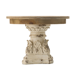 Supporto per torte in legno 10,5 x 7,5 pollici con base in magnesio per esporre torte e dessert - Product Image 2