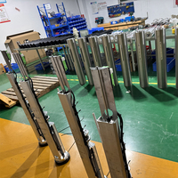 Torniquete de Cilindro de Media Altura con Lector de Tarjetas RFID de Acero Inoxidable, Control de Acceso Automático de Seguridad para Oficina