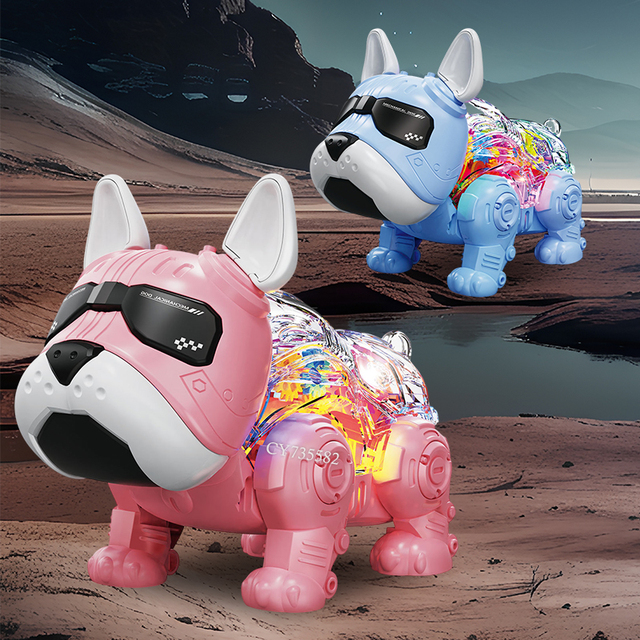 Most Popular Children Electric Walking Cute Robot Dogs Gear Mechanical Dog Toy Electronic Pet Dog Toy for Kids