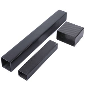 Tubo cuadrado de fibra ligera con patrón único Hoja de carbono resistente a la corrosión para deportes y construcción naval - Product Image 2