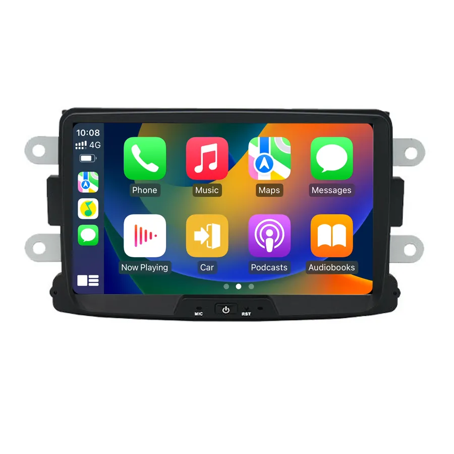 Autoradio Android 8 ''Hd Vidéo Voiture Gps Wifi Fm Bt Pour Renault/dacia/sandero/duster/logan/dokker