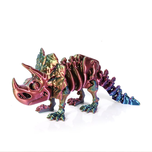 Juguete de Dinosaurio Triceratops Esqueleto Pequeño Impreso en 3D, Juguetes Comerciales Hechos con Material PLA - Product Image 6