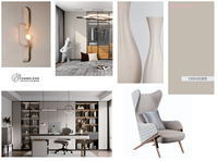 Panneau en PVC mélaminé, double stratification, âme en MDF, design moderne, pour meubles de cuisine