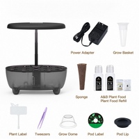 Système hydroponique de bureau intelligent OEM en gros avec 12 modules, lumière de culture LED et minuterie