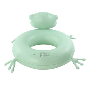 Frog Swim Ring <b>Inflatable</b> Pool <b>Float</b> For Children Thickened PVC Cartoon Design Summer Water Play Floating Ring - Product Image 2