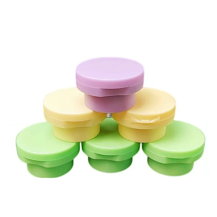 Customized 24/410 28/410 plastic Cosmetic Round Flat Mushroom Shape Flip Top butterfly Caps lid