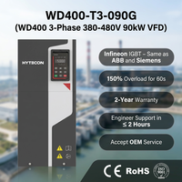HYTECON WD400-T3-090G Variateur de fréquence CA 90 kW 125 CV Triphasé 380 V pour Système de Commande de Moteur Haute Puissance VFD pour Projet Industriel et Centrale Hydroélectrique