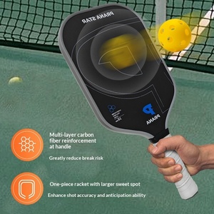 Raquette de pickleball en fibre de carbone T700, surface mate, pressée à chaud, pour jeu offensif, vente en gros directe usine - Product Image 3