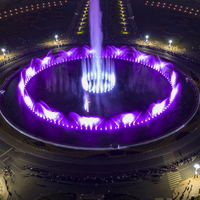 Outdoor Park Plaza Round Pool Musik Tanzen Wasser brunnen Düsen ausrüstung