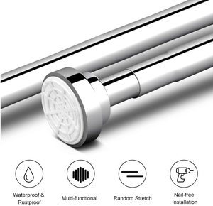 Tringle de Douche Extensible Personnalisée CF BSR08 Sans Perçage pour Salle de Bain et Fenêtre - Product Image 5