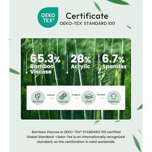 Conjunto de Ropa Interior Térmica para Hombre al por Mayor, Camiseta de Manga Larga y Calzoncillos Largos Cálidos de Color Sólido, Fibra de Bambú y Algodón - Product Image 6